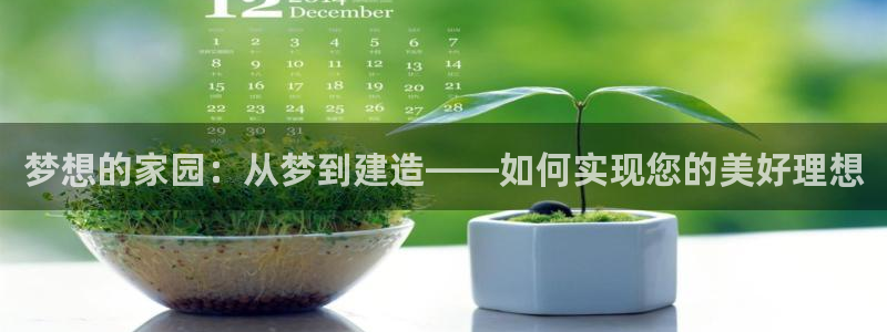 安信12位数资金号：梦想的家园：从梦到建造——如何实现您的美好理想