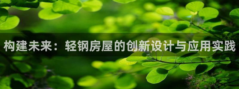 安信12娱乐登录：构建未来：轻钢房屋的创新设计与应用实践