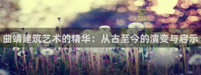 安信12软件介绍：曲靖建筑艺术的精华：从古至今的演变与启示