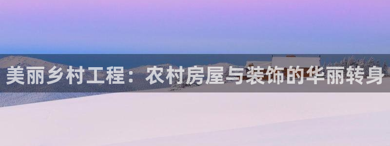 安信12级大众：美丽乡村工程：农村房屋与装饰的华丽转身